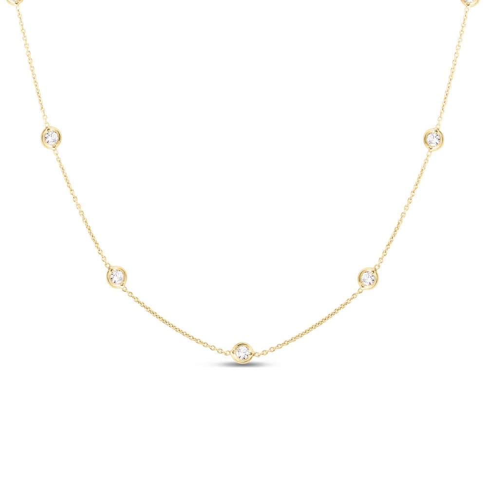 18K Y DIA 25 STATIONS NECK W 42 INCHES