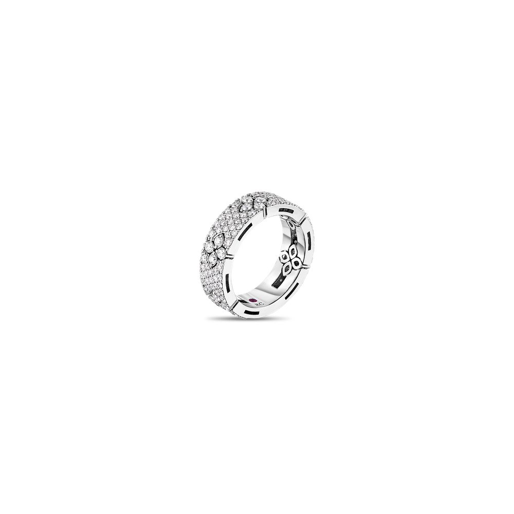 18K GOLD LOVE IN VERONA PAVE DIAMOND RING - 18K White Gold