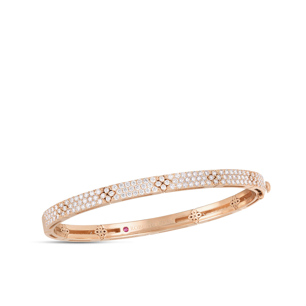 18K ROSE LOVE IN VERONA PAVE BANGLE