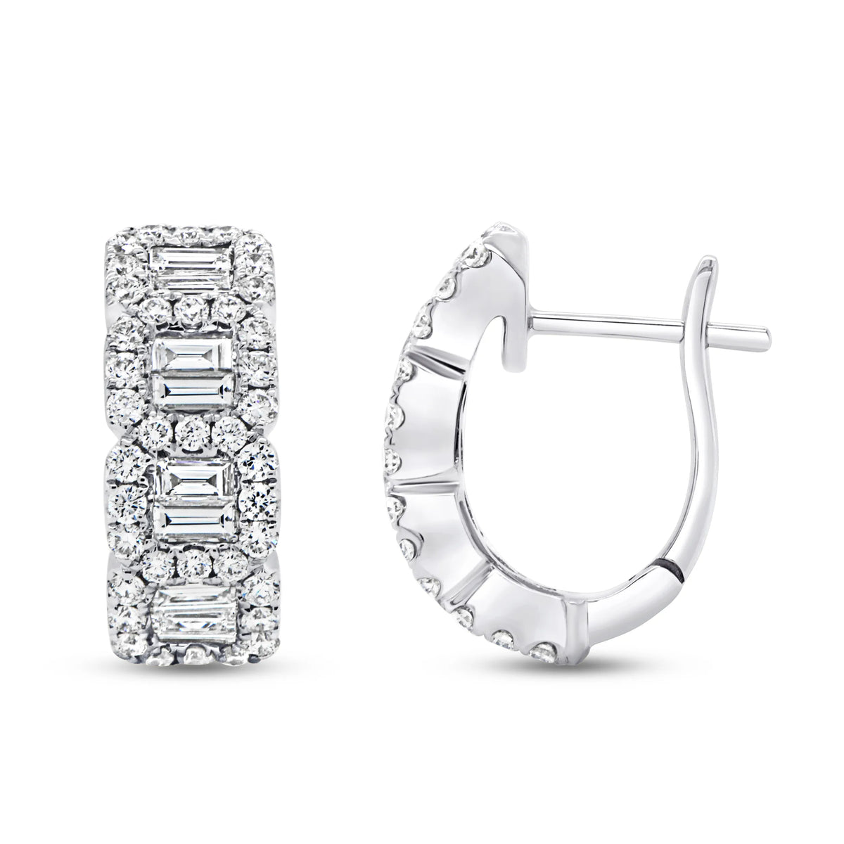 Uneek Eternity Collection Huggie Earrings