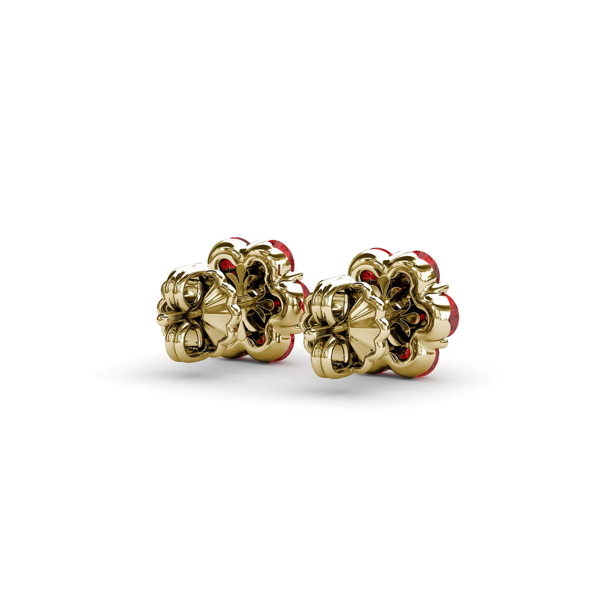 Magnolia Ruby And Stud Earrings