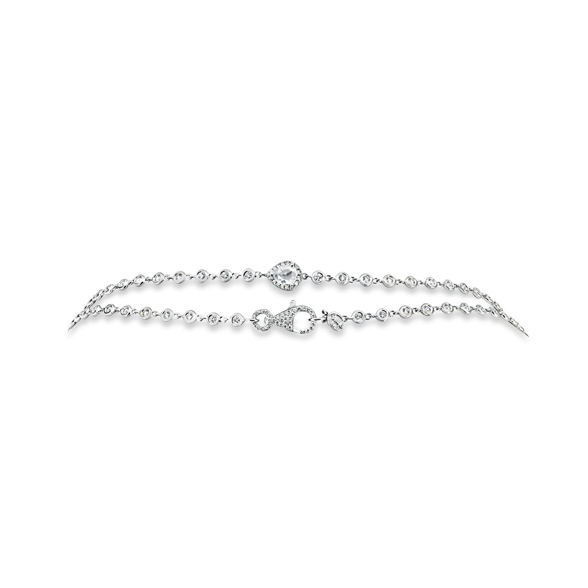 Uneek Cascade Collection Yard Chain Necklace