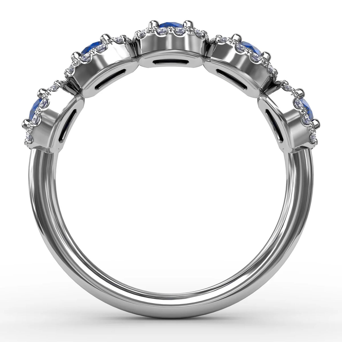 Blossoming Love Sapphire and Ring