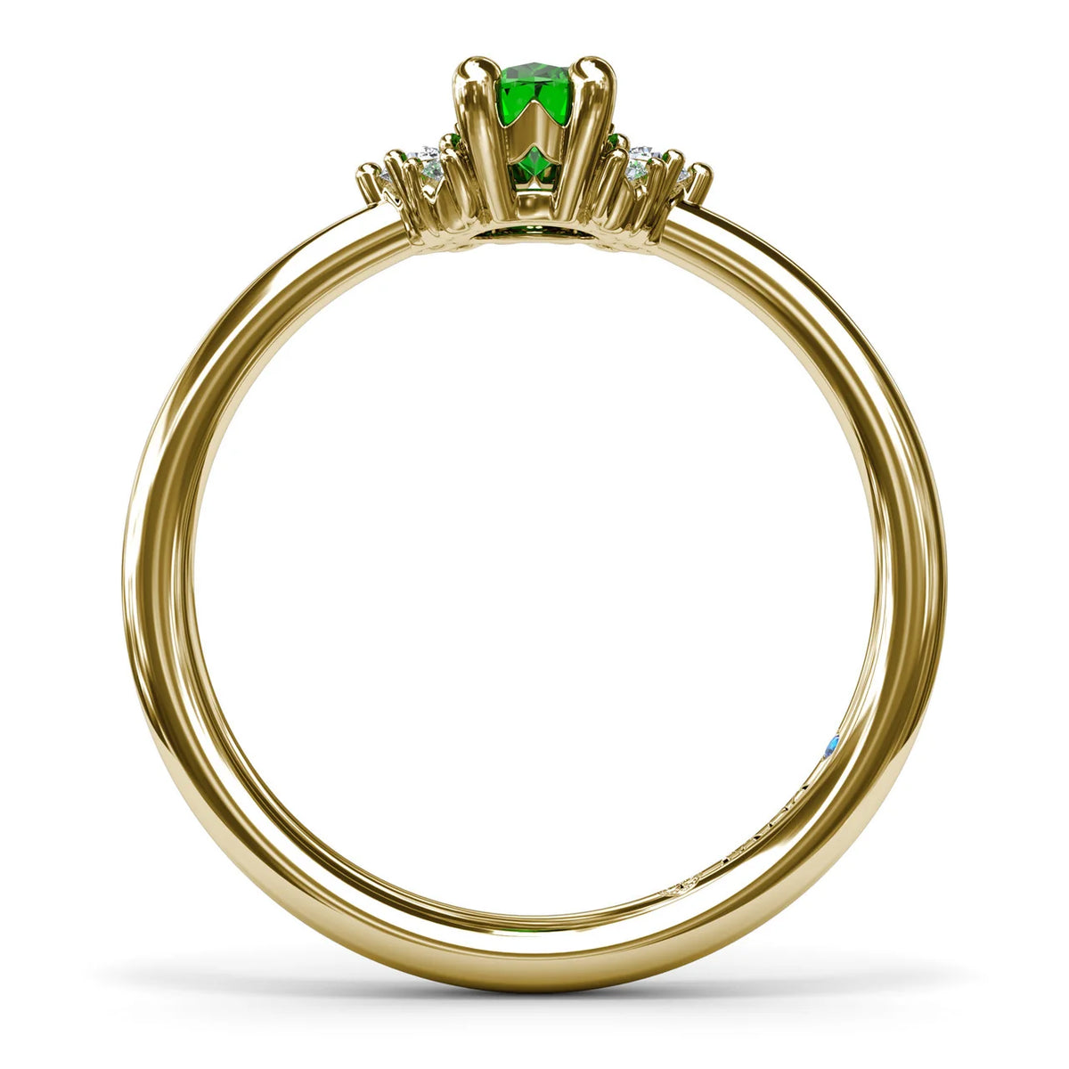 Emerald and Cluster Ring