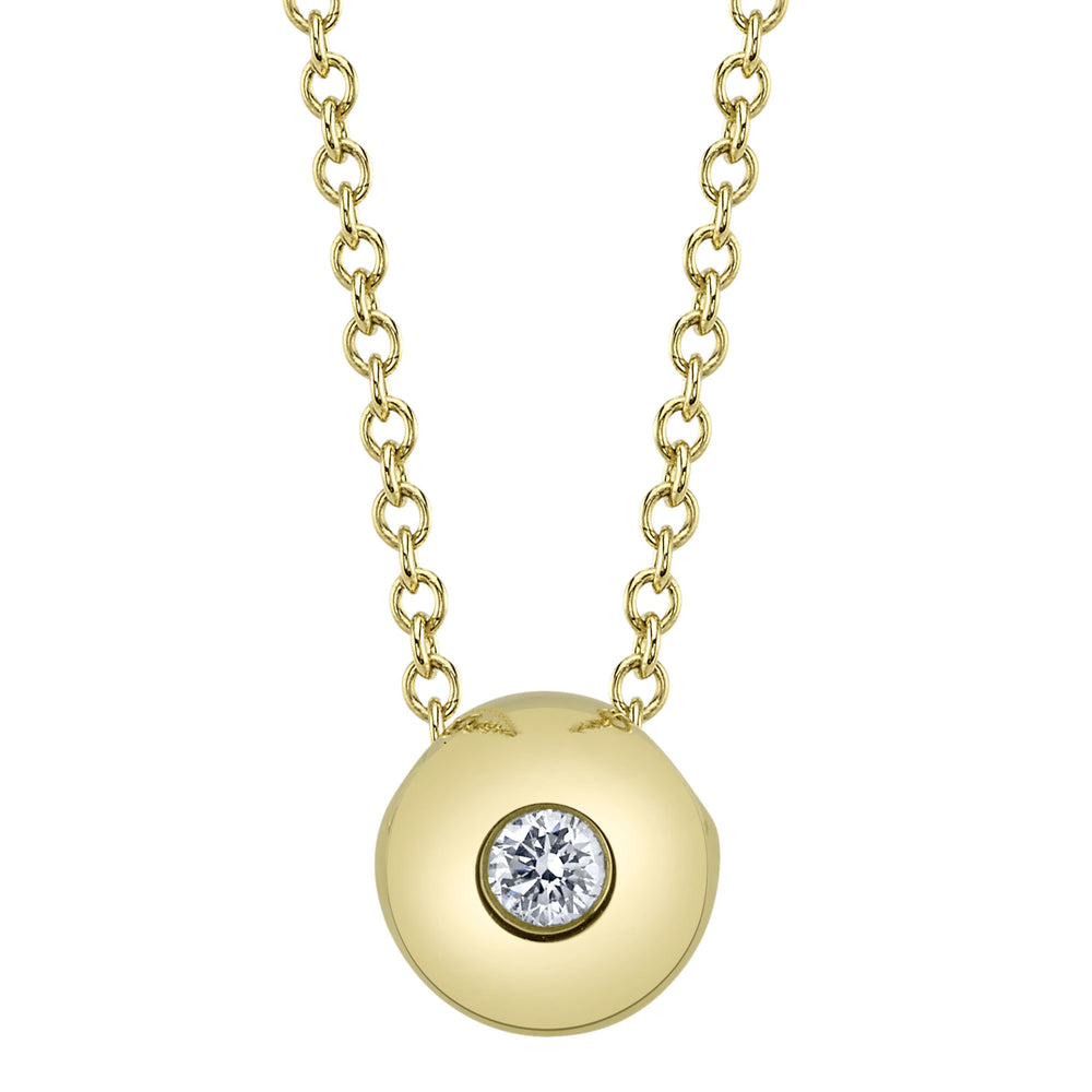 0.04Ct 14K Y/G Diamond Necklace