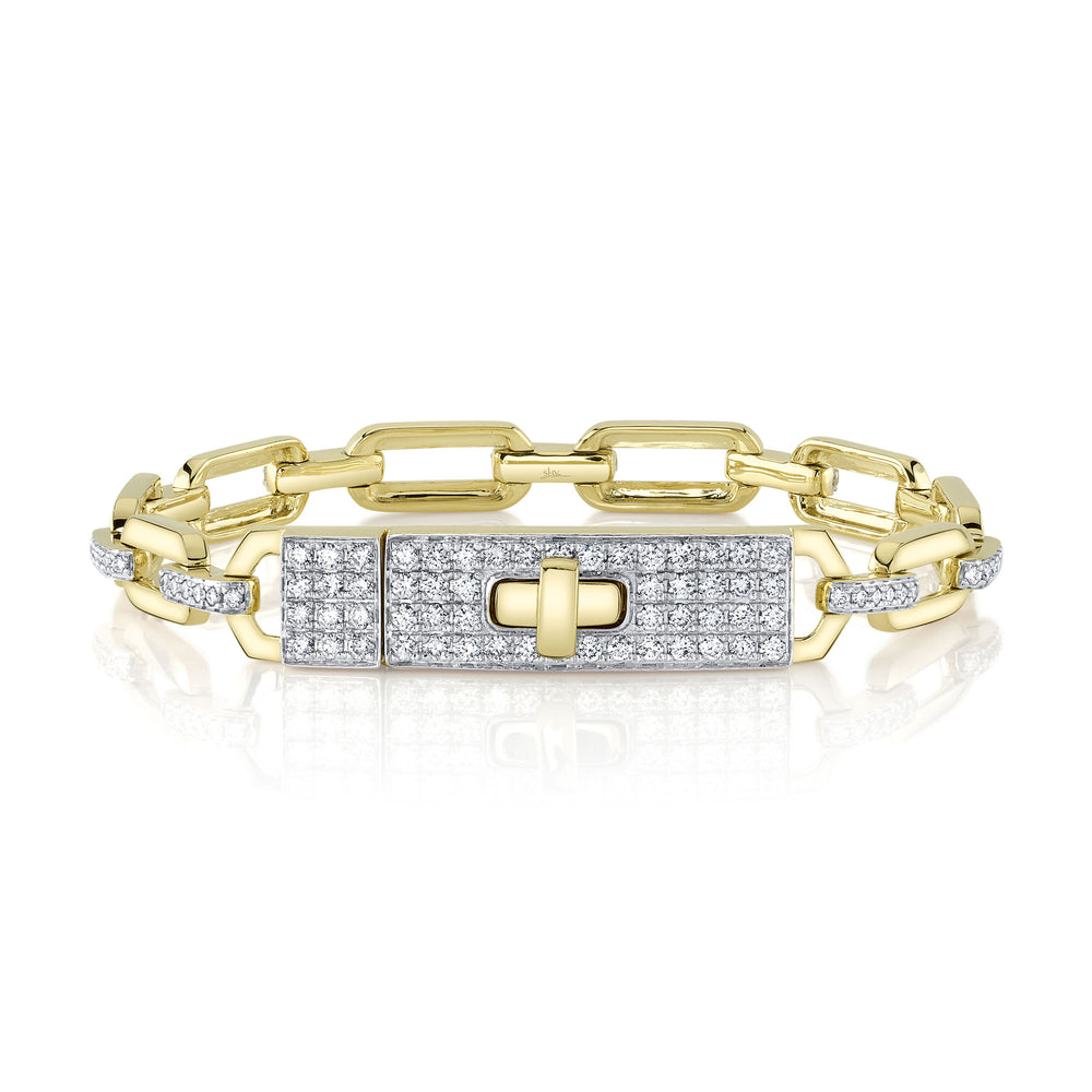 1.74Ct 14K Y/G Diamond Link Bracelet