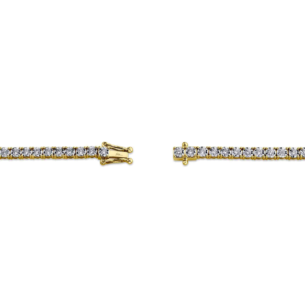 1.00Ct 14K Y/G Diamond Tennis Bracelet