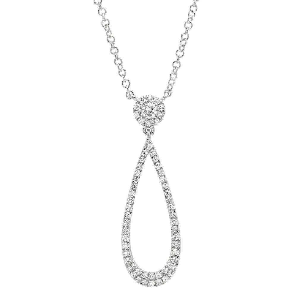 0.19Ct 14K W/G Diamond Necklace