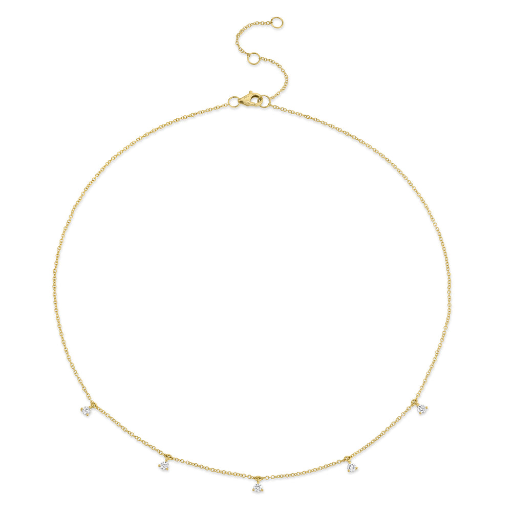0.30Ct 14K Y/G Diamond Necklace