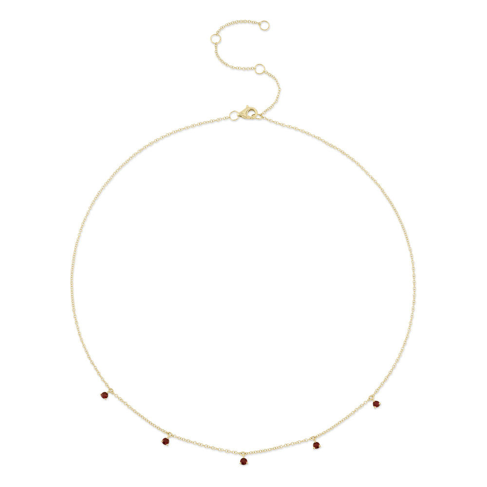 0.36Ct 14K Y/G Ruby Necklace