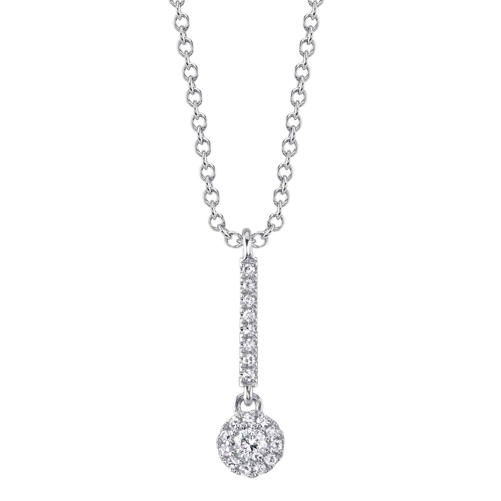 0.10Ct 14K W/G Diamond Necklace