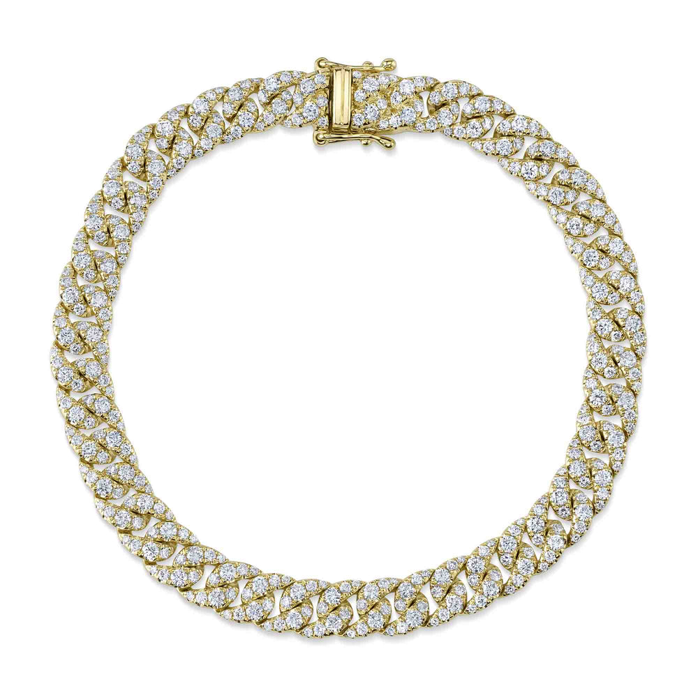 3.72Ct 14K Y/G Diamond Link Bracelet