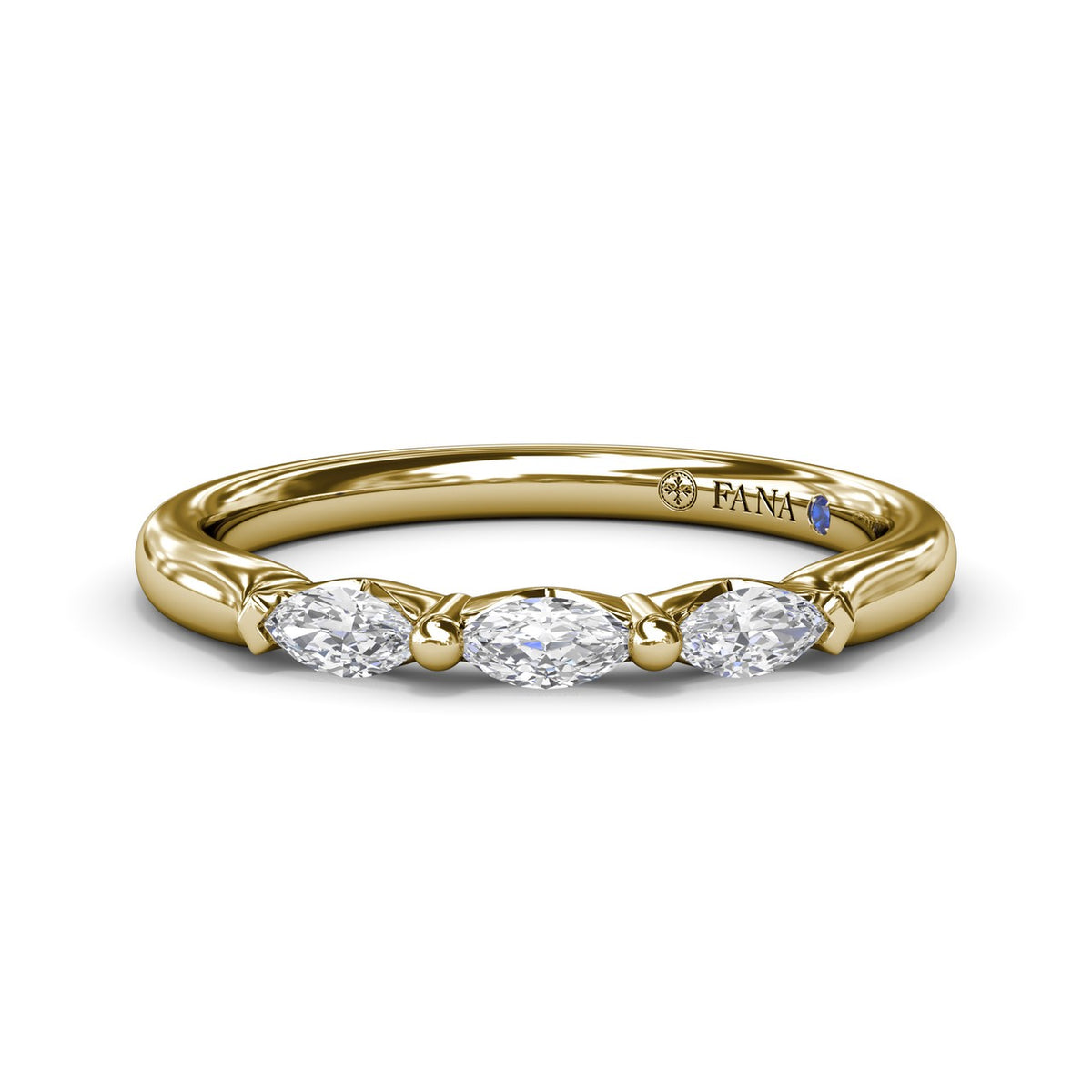 Marquise Diamond Wedding Band