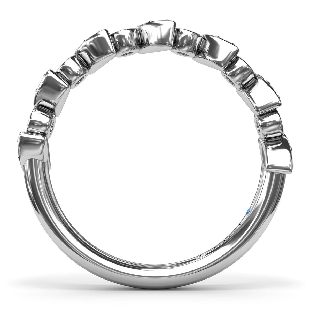 Multi-shaped Bezel Set Band