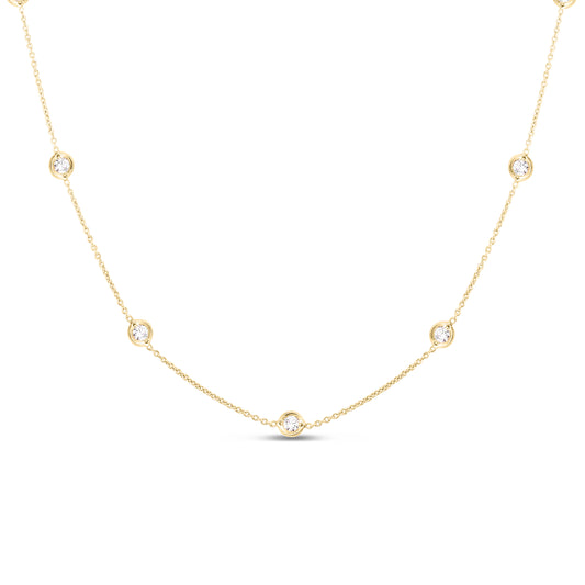 18K Y DIA 25 STATIONS NECK W 42 INCHES