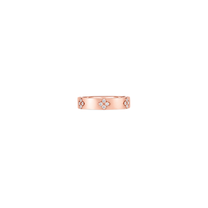18K GOLD LOVE IN VERONA NARROW DIAMOND ACCENT RING - 18K Rose Gold