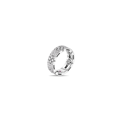 18K GOLD LOVE IN VERONA PAVE DIAMOND RING - 18K White Gold