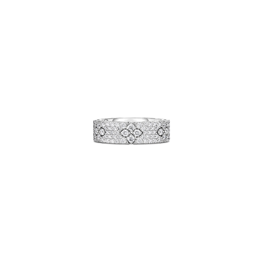 18K GOLD LOVE IN VERONA PAVE DIAMOND RING - 18K White Gold