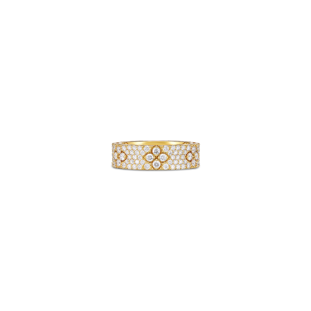 18K GOLD LOVE IN VERONA PAVE DIAMOND RING - 18K Yellow Gold