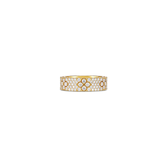 18K GOLD LOVE IN VERONA PAVE DIAMOND RING - 18K Yellow Gold