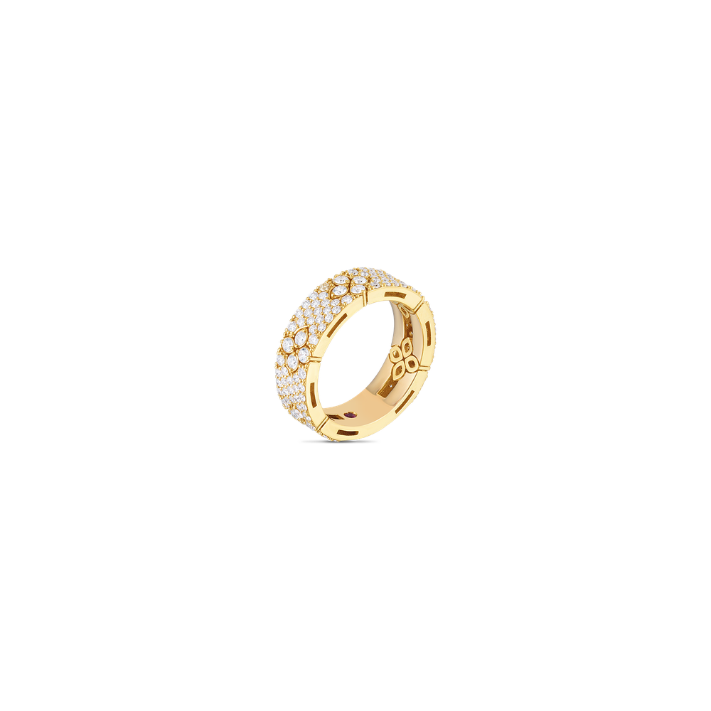 18K GOLD LOVE IN VERONA PAVE DIAMOND RING - 18K Yellow Gold