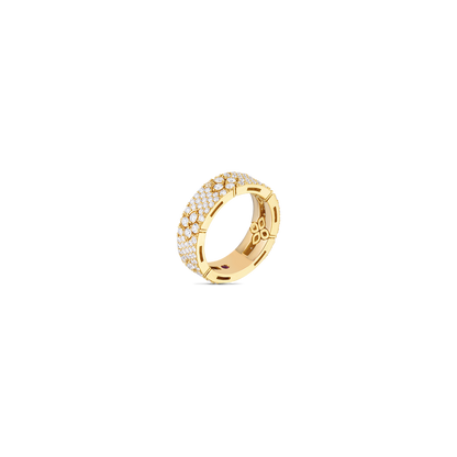 18K GOLD LOVE IN VERONA PAVE DIAMOND RING - 18K Yellow Gold