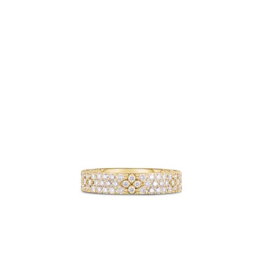 18K YELLOW LOVE IN VERONA PAVE RING