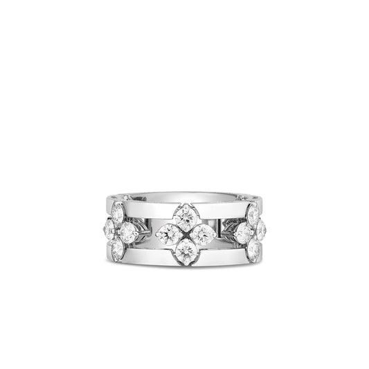 18K WHITE GOLD LOVE IN VERONA DIAMOND OPEN FRAME RING