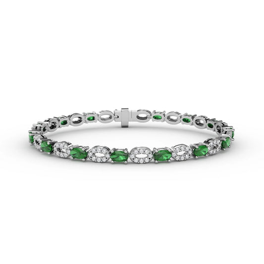Interchanging Emerald and  Bracelet