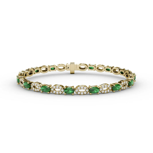 Interchanging Emerald and  Bracelet