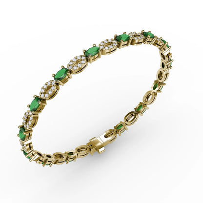 Interchanging Emerald and  Bracelet