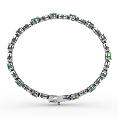 Interchanging Emerald and  Bracelet