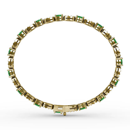 Interchanging Emerald and  Bracelet