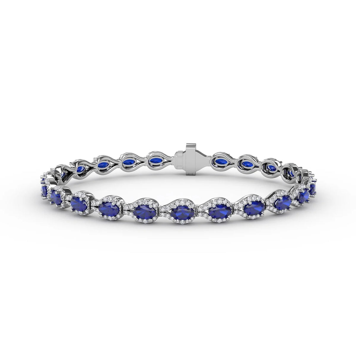 Pear-Shaped  & Sapphire Bracelet
