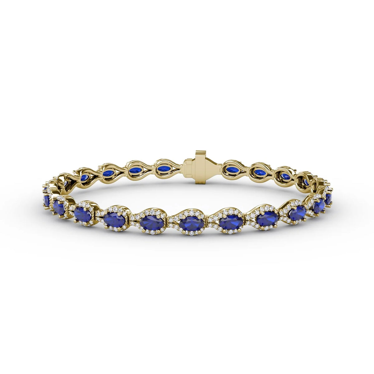 Pear-Shaped  & Sapphire Bracelet