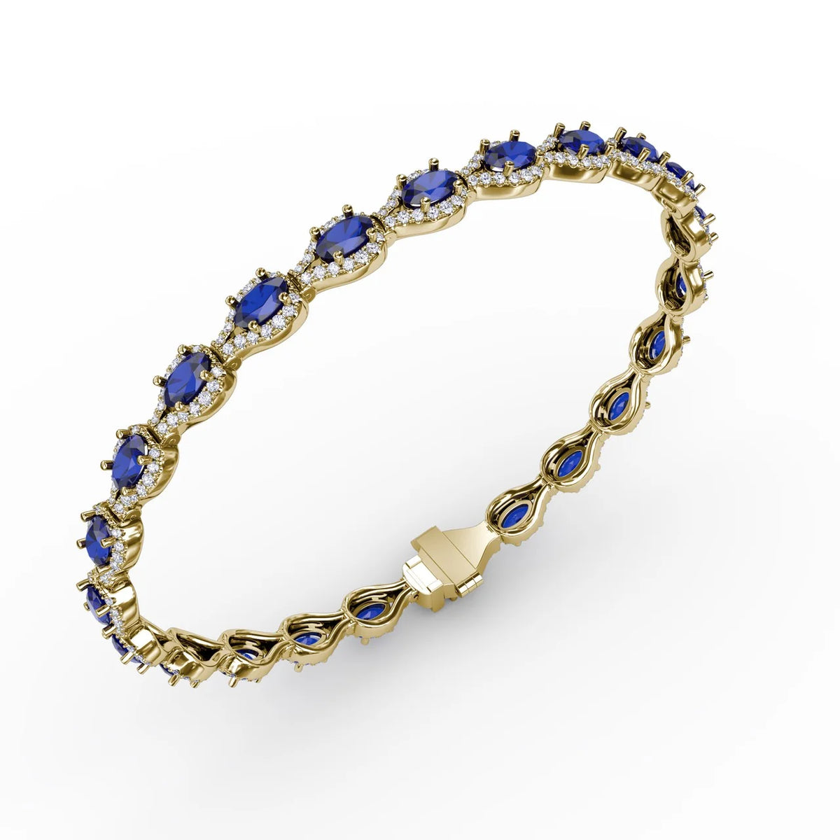 Pear-Shaped  & Sapphire Bracelet