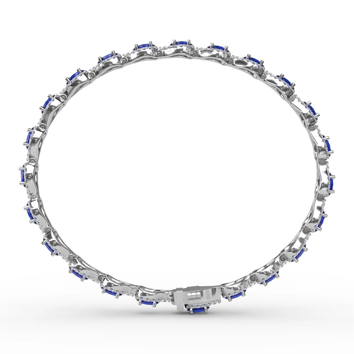 Pear-Shaped  & Sapphire Bracelet