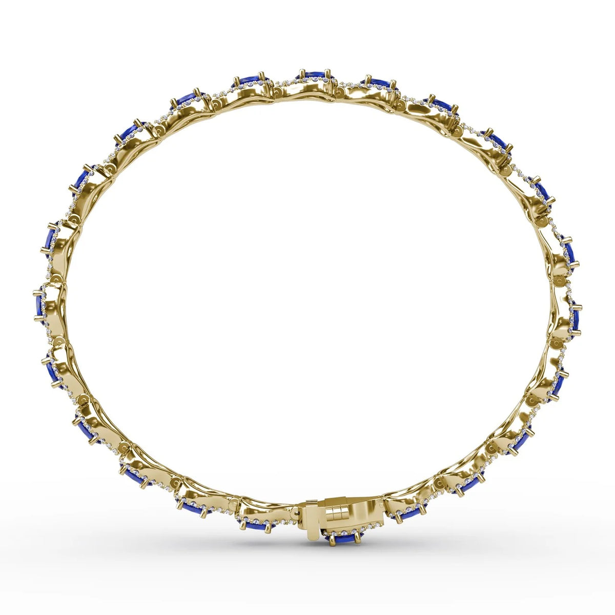 Pear-Shaped  & Sapphire Bracelet
