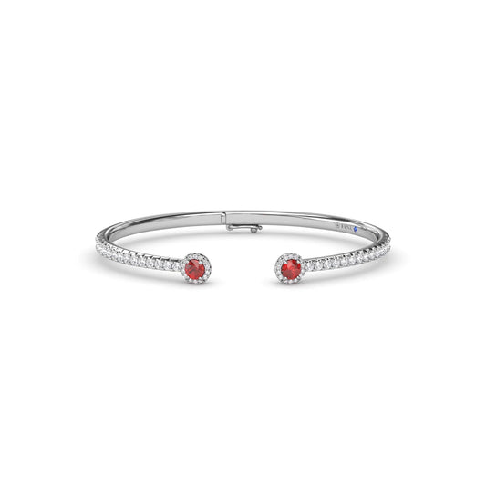 Halo Ruby and  Bangle