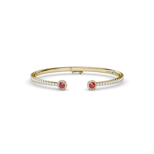 Halo Ruby and  Bangle