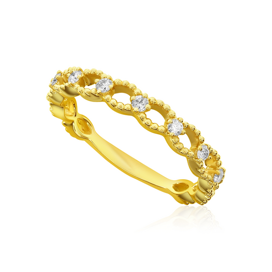 Nasbro 14kt Yellow Gold 0.20ct Diamond Ring