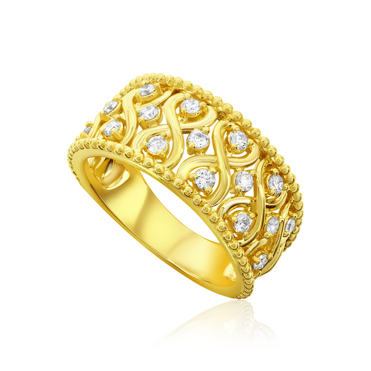 Nasbro 14kt Yellow Gold 0.40ct Diamond Ring