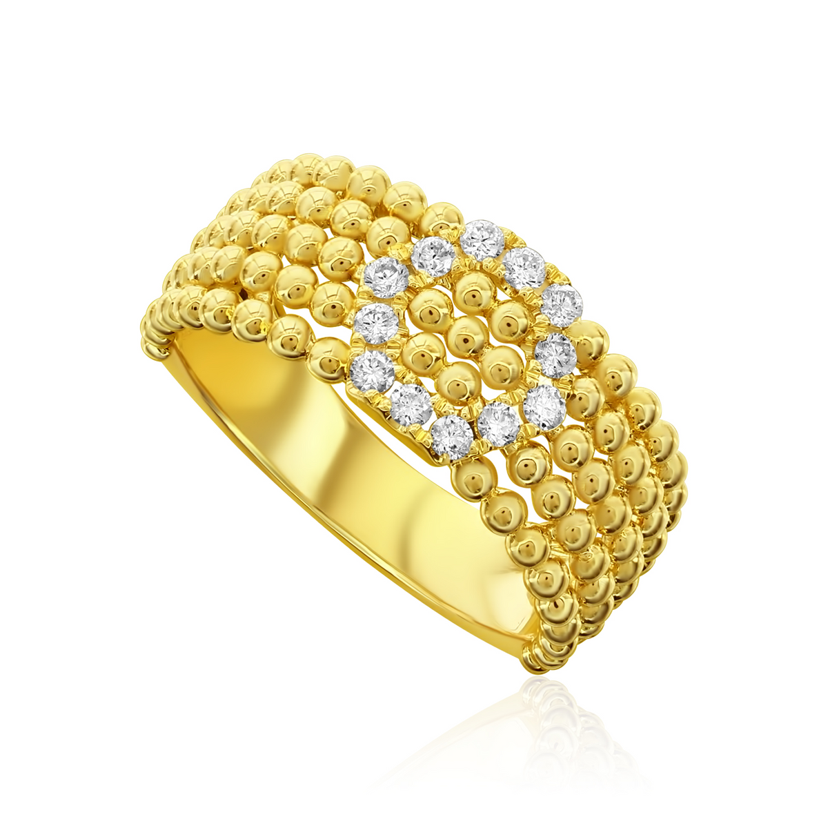 Nasbro 14kt Yellow Gold 0.25ct Diamond Ring