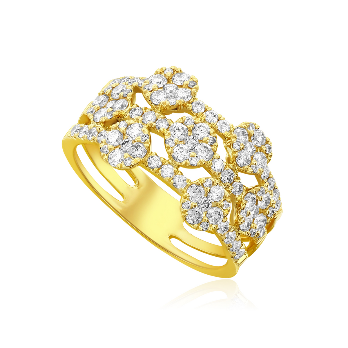 Nasbro 14kt Yellow Gold 1ct Diamond Ring