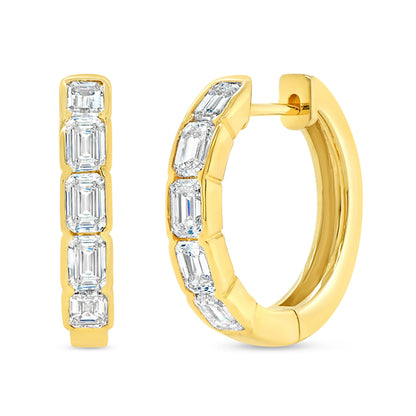 Uneek Timeless Collection Huggie Earrings