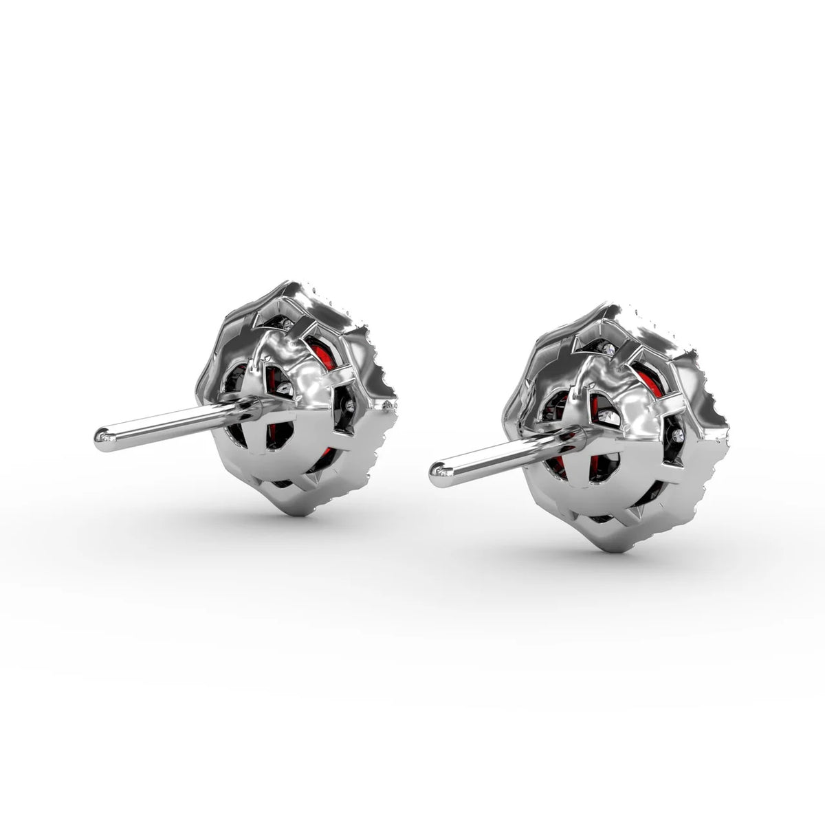 Striking Ruby and  Stud Earrings