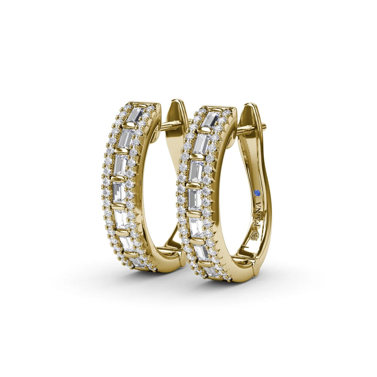 Bar-Set Baguette  Hoops