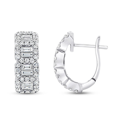 Uneek Eternity Collection Huggie Earrings