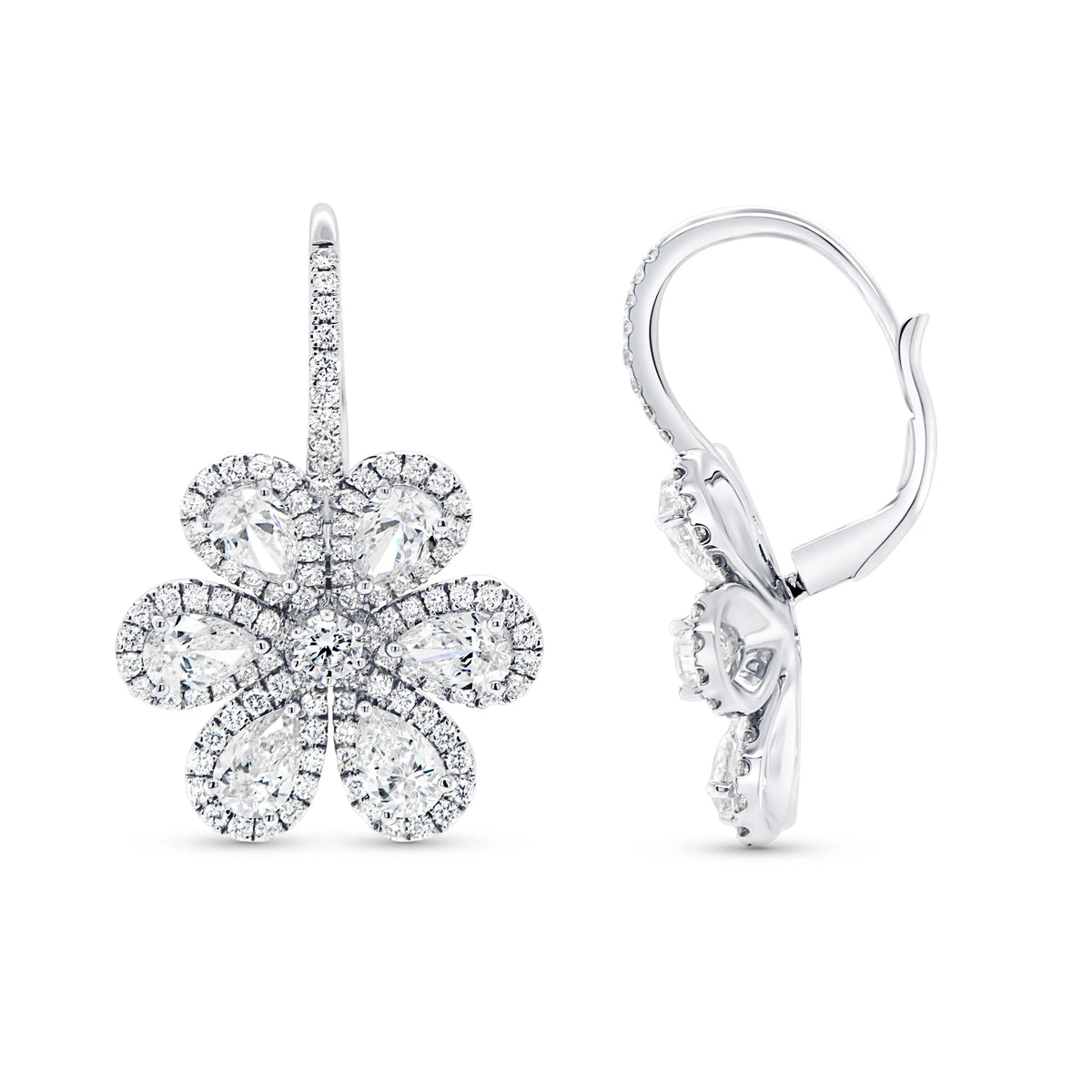 Uneek Botania-Flores Collection Dangle Earrings
