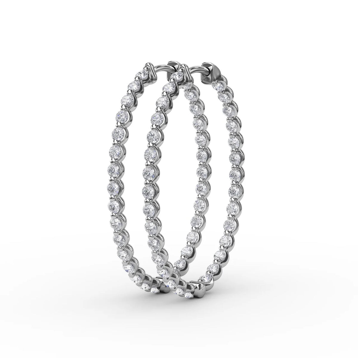 2.1ct  Hoop Earrings